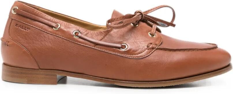Bally Leren Derby veterschoenen Bruin