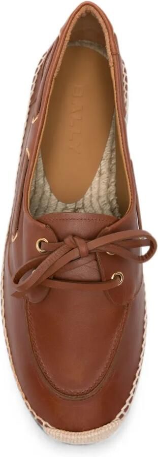 Bally Leren espadrilles Bruin - Foto 4
