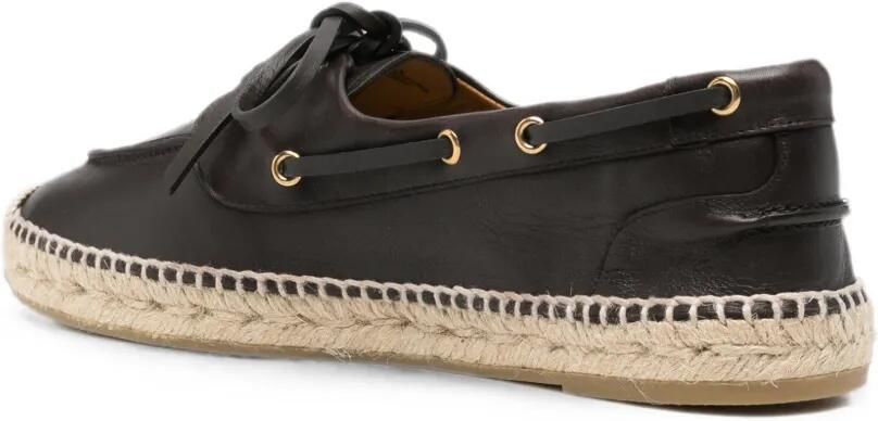 Bally Leren espadrilles Bruin - Foto 2
