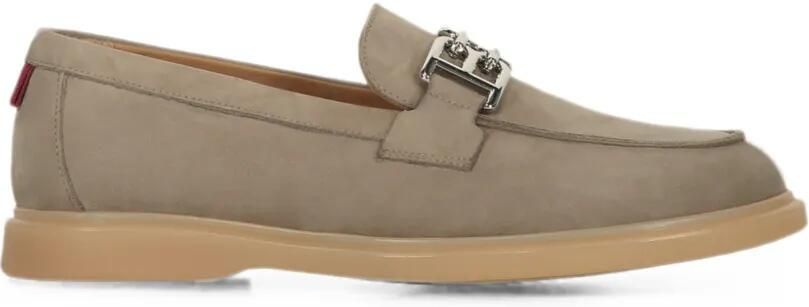 Bally Leren loafers Grijs
