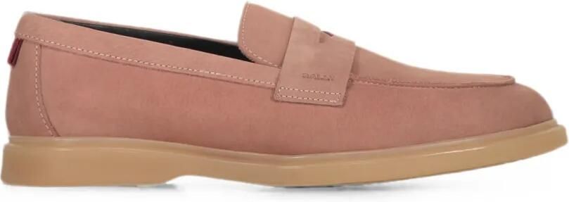 Bally Leren loafers Roze