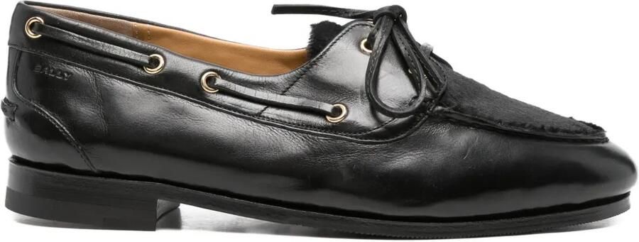 Bally Leren loafers Zwart