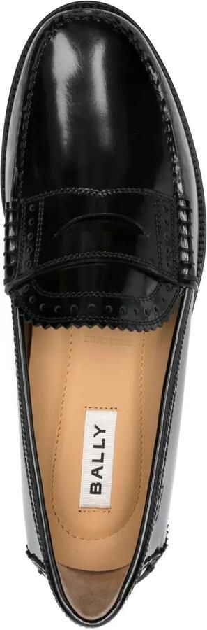 Bally Leren penny loafers Zwart - Foto 3