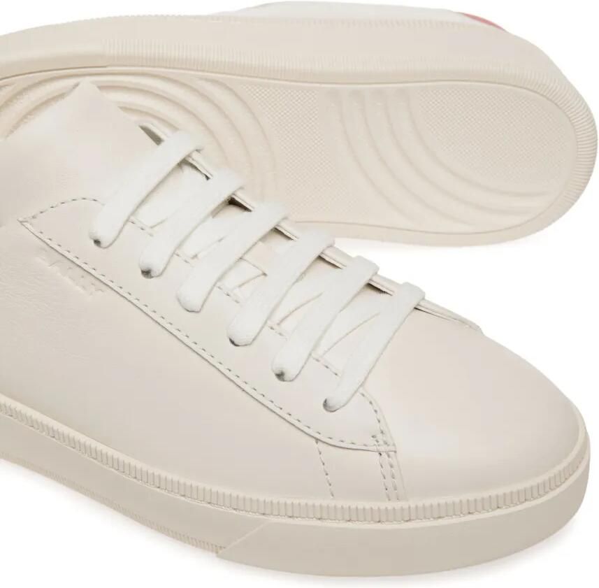 Bally Leren sneakers met logo-reliëf Wit - Foto 2