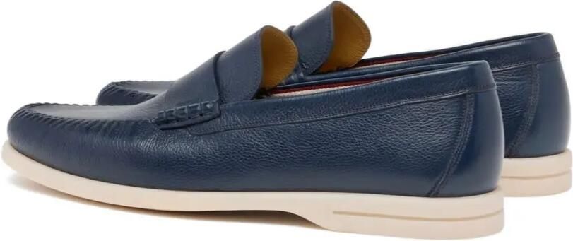 Bally Loafers van bewerkt leer Blauw - Foto 2