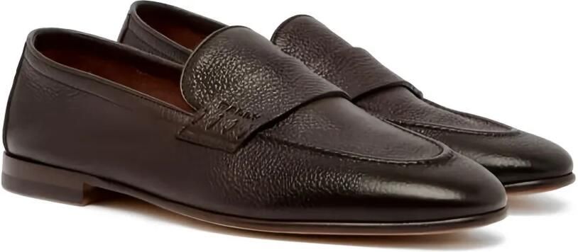 Bally Penny loafers van bewerkt leer Bruin