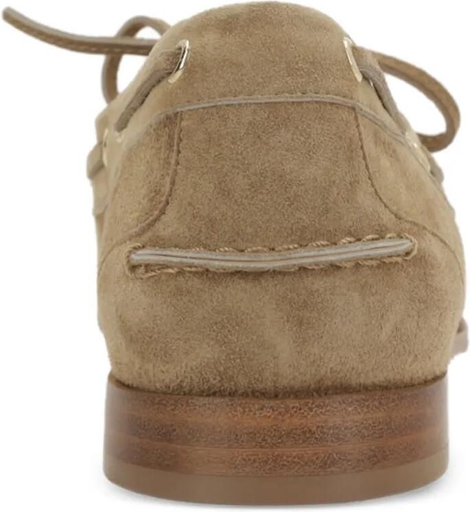 Bally Plume suède loafers met veters Beige - Foto 3