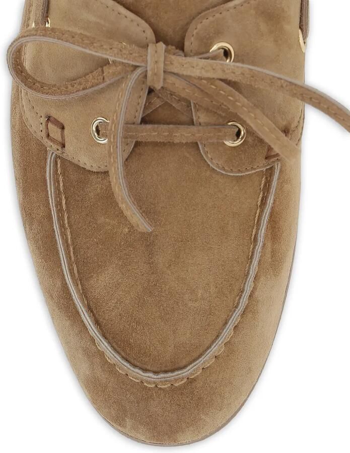 Bally Plume suède loafers met veters Beige - Foto 2