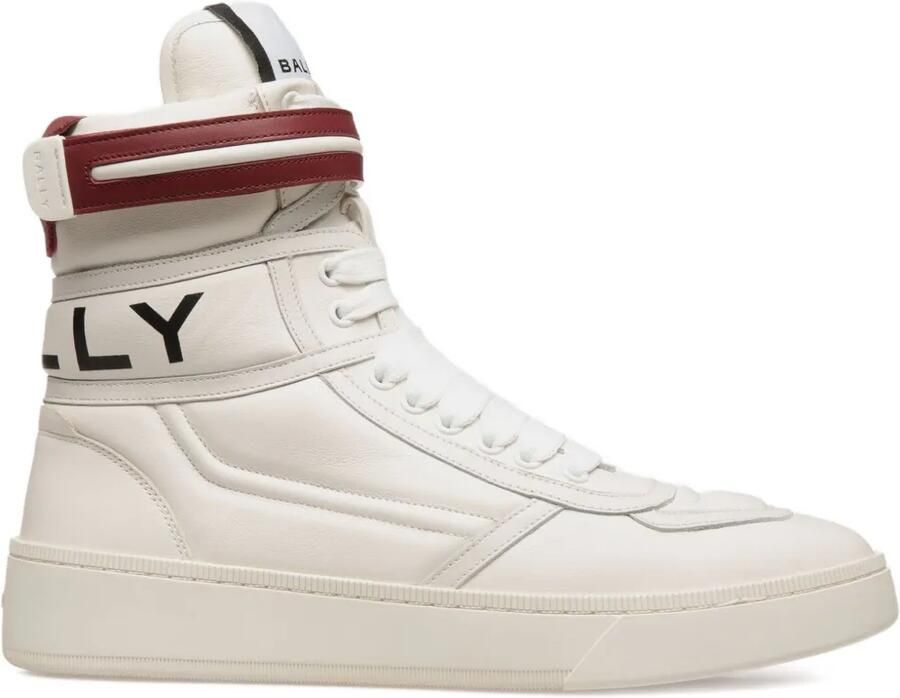 Bally Raise high-top sneakers met leren bandje Wit