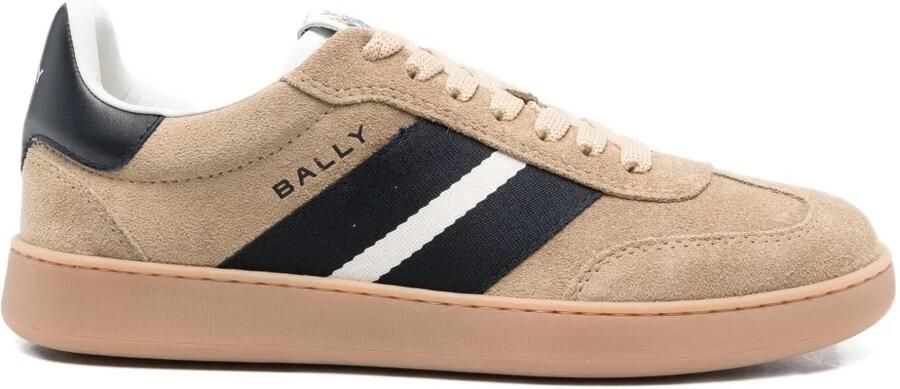 Bally Retro Crest suède low-top sneakers Bruin