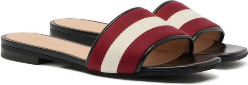 Bally Ribbon platte sandalen Rood