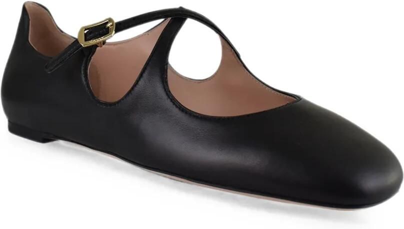 Bally rina ballerina's van zwart leer - Foto 2