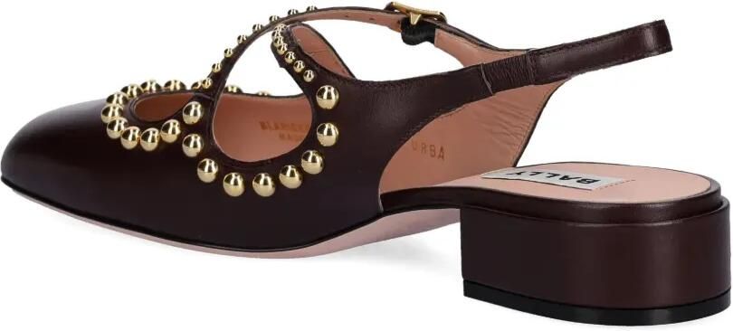 Bally rina slingback pumps met studs Bruin - Foto 3