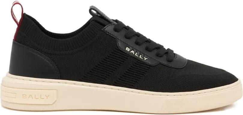 Bally Sneakers met vlakken en logopatroon Zwart