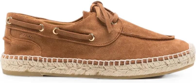 Bally Suède espadrilles Bruin