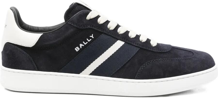 Bally Suède sneakers met logoprint Blauw
