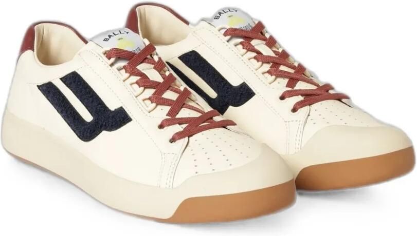 Bally Tennis Collection leren sneakers Beige - Foto 2