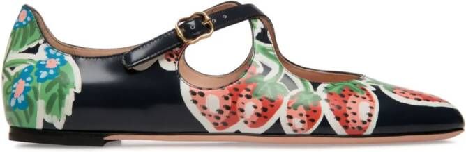 Bally Baunty leren ballerina's Zwart