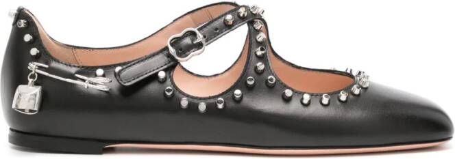 Bally Baunty ballerina's met studs Zwart