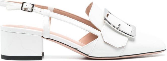 Bally Slingback pumps met gespdetail Wit