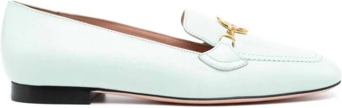 Bally Daily Emblem leren loafers Groen