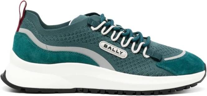 Bally Daryel sneakers met mesh vlak Groen