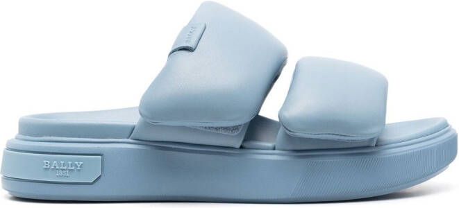 Bally Sandalen met dubbel bandje Blauw