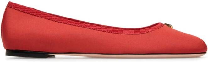 Bally Emblem ballerina's met logo plakkaat Rood