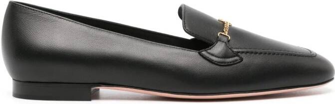 Bally Emblem loafers met kettingdetail Zwart