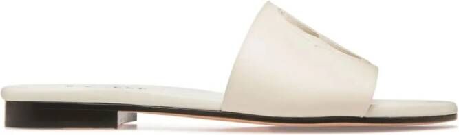 Bally Slippers met logo-reliëf Beige