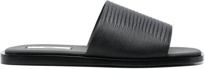 Bally Slippers met krokodillenleer-effect Zwart