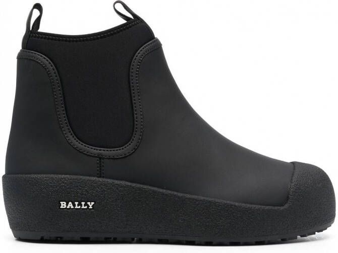 Bally Gadey laarzen met elastisch vlak Zwart