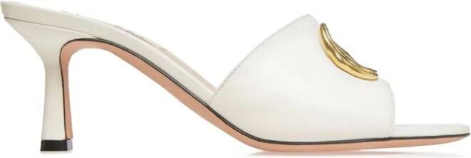 Bally Geha sandalen met logo-plakkaat Wit