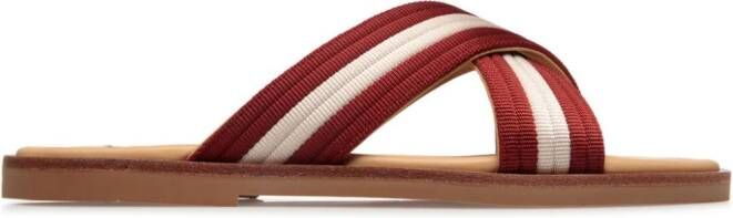 Bally Glide sandalen met bandjes Rood