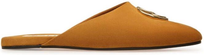 Bally Gylon leren slippers Bruin