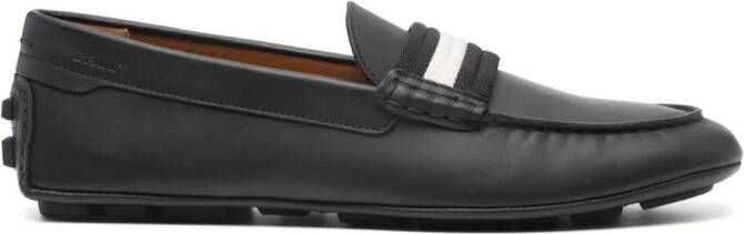Bally Kansan leren loafers Zwart