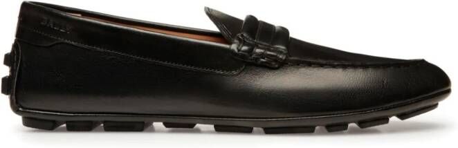 Bally Kerbs leren loafers Zwart