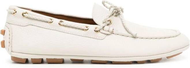 Bally Leren loafers Wit