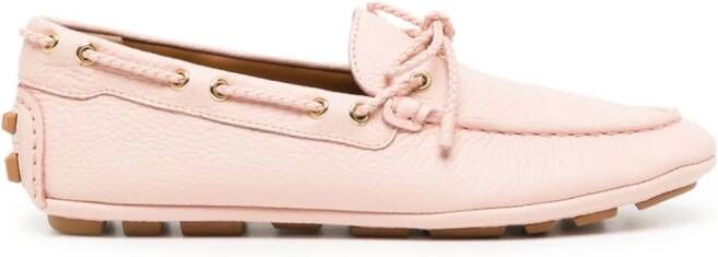 Bally Leren loafers Roze