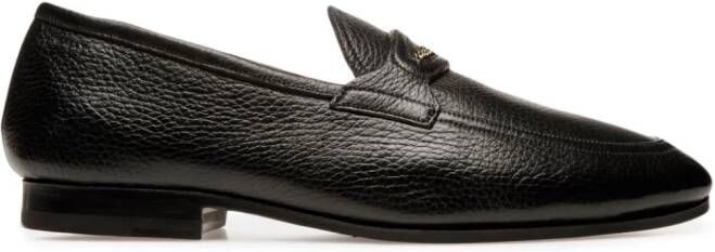 Bally Leren loafers Zwart