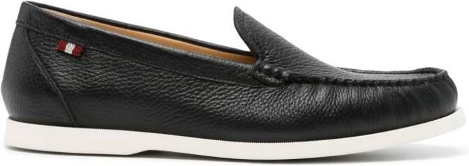 Bally Leren loafers Zwart