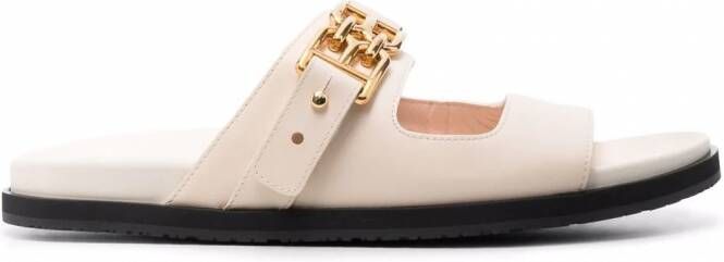 Bally Leren sandalen Beige