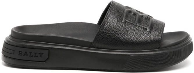 Bally Leren sandalen Zwart