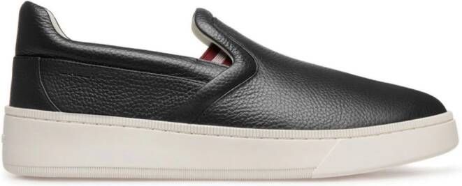 Bally Leren sneakers met logo-reliëf Zwart