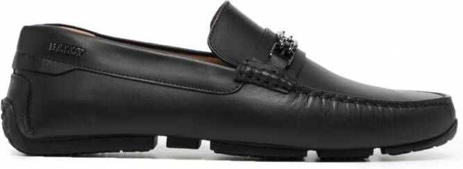 Bally Loafers met horsebitdetail Zwart