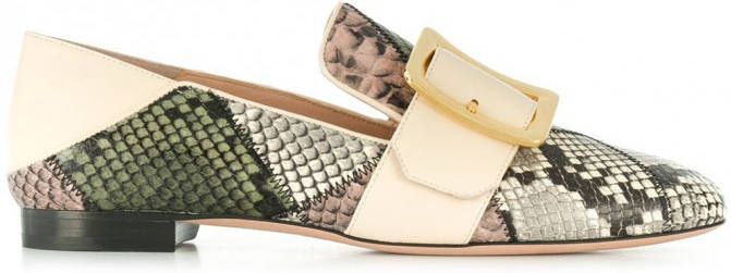 Bally Loafers met patch Grijs