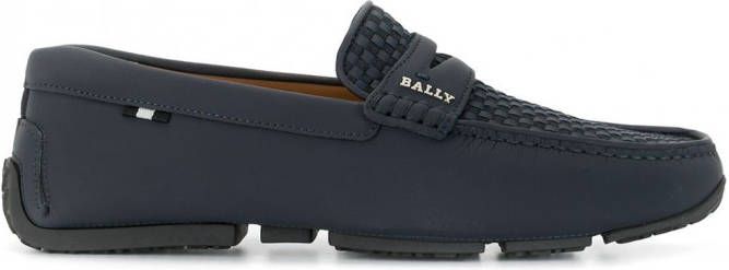 Bally Mocassins met mesh Blauw