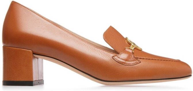 Bally Obrien leren pumps Bruin