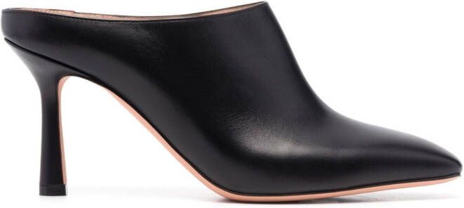 Bally Leren muiltjes Zwart