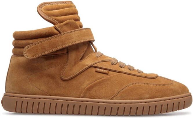 Bally Leren sneakers Bruin